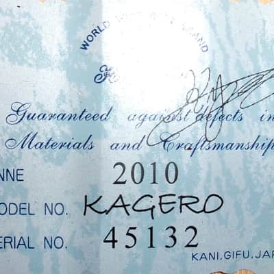2010 Hand Made K Yairi 75th Anniv. II KAGERO Limited Edition Electric Acoustic Guitar + Hard Case image 23