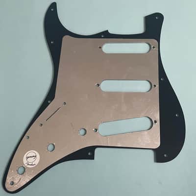 Fender Black 3 Ply 11 Hole B/W/B Pickguard! P231 image 2