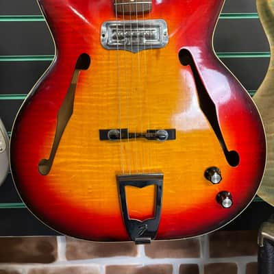 Fender Coronado I Sunburst 1966 Hollow Electric Guitar image 3