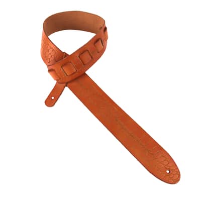 Walker & Williams SP-77 Tiger Tan All Italian Leather Strap with Ostrich Leg Tooling image 1