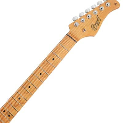 Cort Masterful Craftsmanship: The Cort G290 FAT II with Roasted Maple Neck & Fretboard in Transparent Black Burst image 13