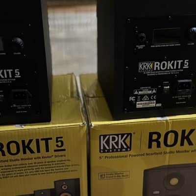 KRK RP-5 Rokit G4 2-Way 5" Active Studio Monitors (Pair) 2019 - 2021 - Black image 2