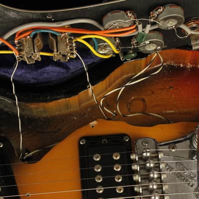 original 1973 Mosrite V-II Sunburst image 24