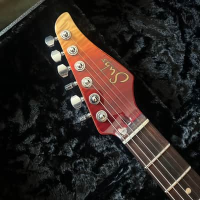 Suhr Modern Carve Top Desert Gradient Angel Quilt Mahogany Back, Cocobolo knobs and Covers image 16
