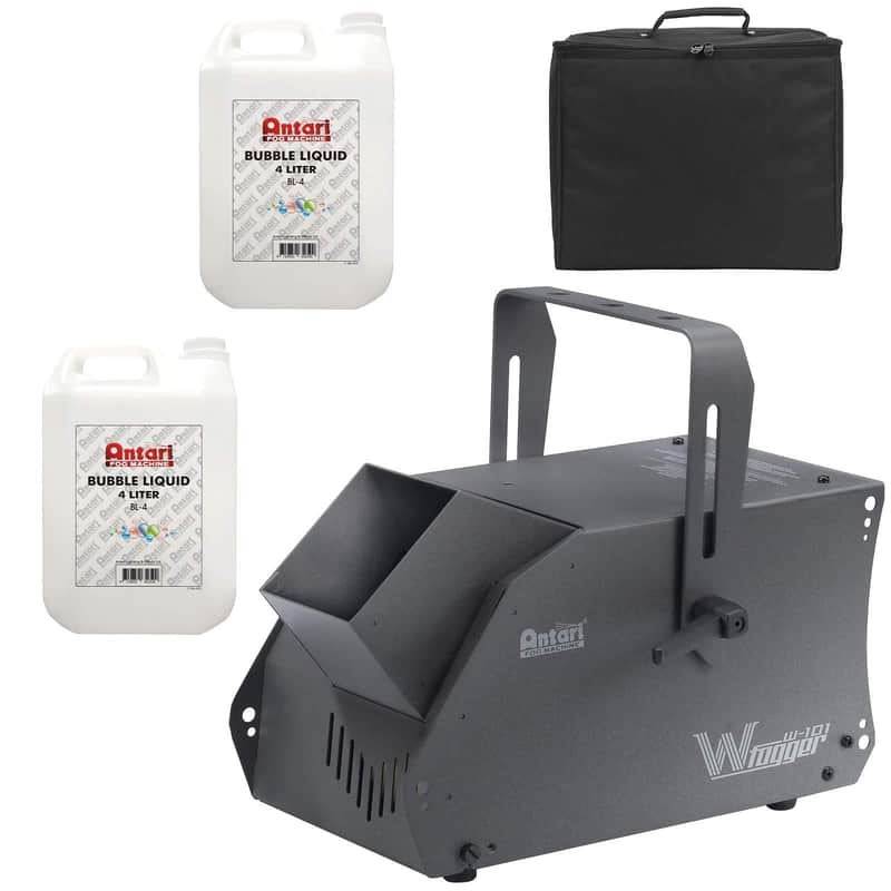 Antari Master W-101 Bubble Machine Wireless Remote Control w Fluid & Case Pack image 1