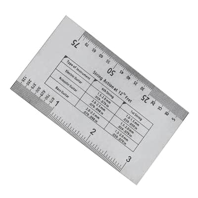 Guitar String Action Ruler Gauge Tool Measuring Kit For Electric Bass And Acoustic Guitar image 3