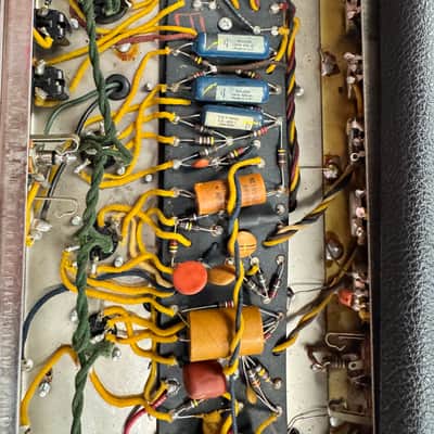 Fender Deluxe Reverb 2-Channel 22-Watt 1x12" Guitar Combo Vintage 1966 Black Panel imagen 12