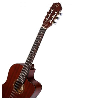 Ortega Family Series Thinline Acoustic-Electric Nylon Classical 6-String Guitar w/ Bag image 3