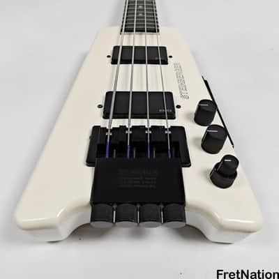 Steinberger XL-2 White Headless 1985 4-String Bass - 8.72lbs #3554 image 6