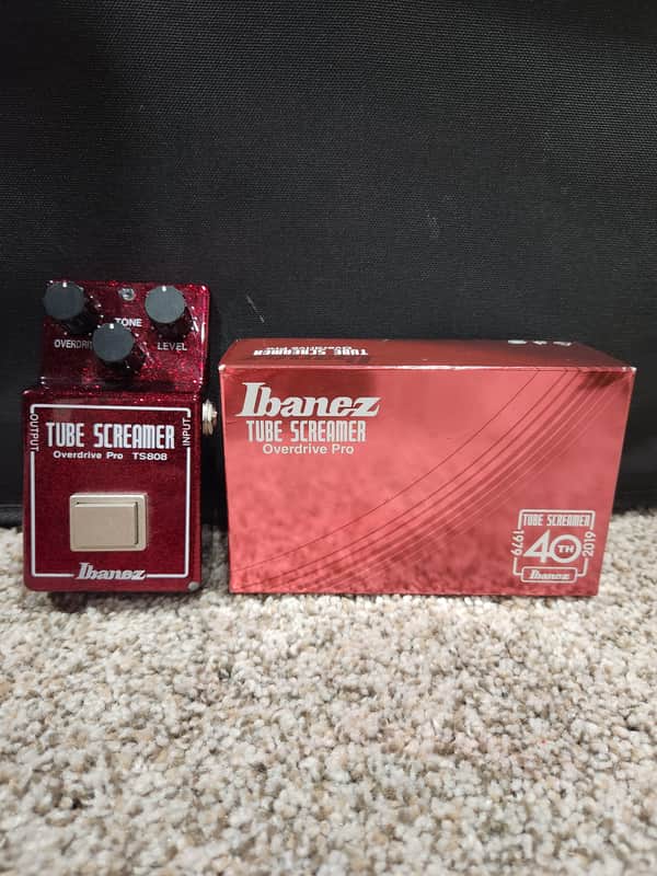 Ibanez TS808 Tube Screamer 40th Anniversary 2019 - Ruby Red Sparkle image 1