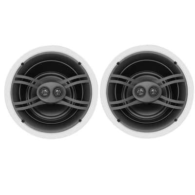 Yamaha NS-IW280CWH Natural Sound 3-way In-ceiling Speaker System, Pair, Easy-to-Install, Tilted Woofer Design image 1