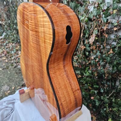 Wilhelm Guitars Curly Koa, Curly Sinker Redwood Small Jumbo Acoustic Guitar image 9