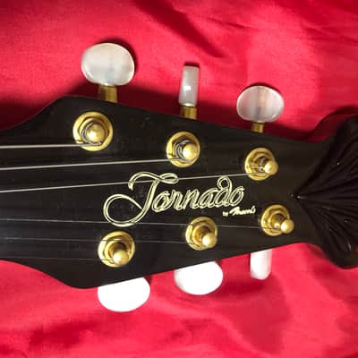 Morris TORNADO BY MORRIS Z II Electric Acoustic Guitar with Soft Case 1990's Blue image 9