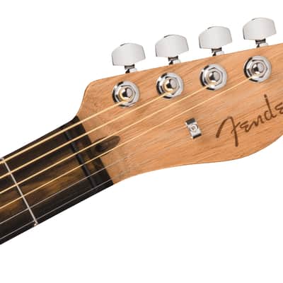 Fender American Acoustasonic Telecaster All-Mahogany Ebony FB Natural with Bag image 5