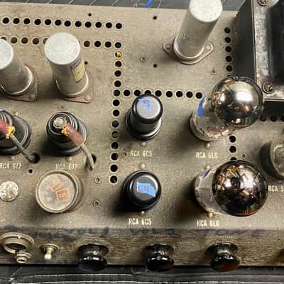 Restored RCA MI-12224 Guitar PA Tube Amplifier 1940s in Grey image 5