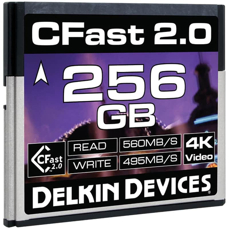 Delkin Devices 256GB Cinema CFast 2.0 Memory Card image 1
