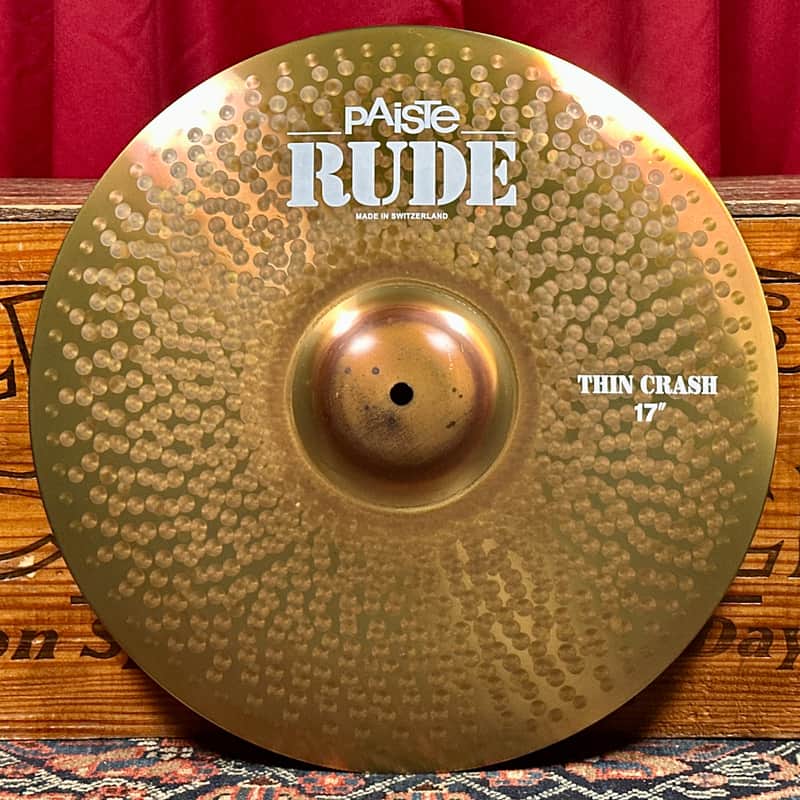 17" Paiste RUDE Thin Crash Cymbal 1296g *Video* image 1