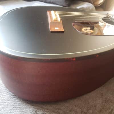Gretsch Jim Dandy | Deltoluxe Parlor | All Satin finish Black top over Mahogany | Serial No. IWA2418645 image 15