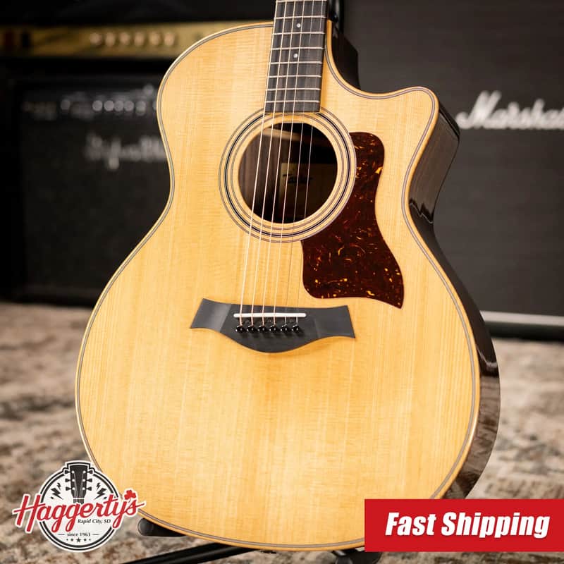 Taylor 414ce Studio Grand Auditorium Acoustic/Electric Guitar - Natural with Gig Bag image 1