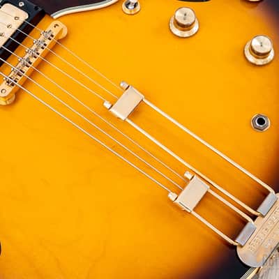 2000 Epiphone USA John Lee Hooker Signature 1964 Sheraton Sunburst, Near-Mint w/ Case, Hangtag image 9