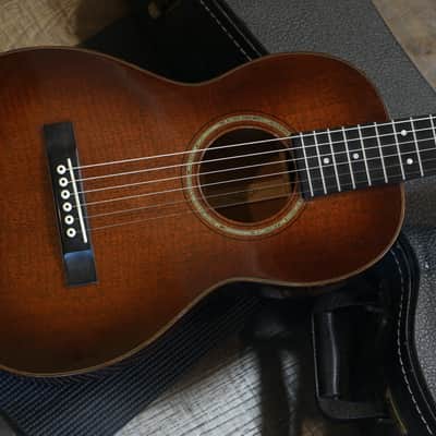 2015 Martin Custom Shop Size 5 Terz 12 Fret Flamed Mahogany Acoustic Guitar Sunburst + OHSC image 2