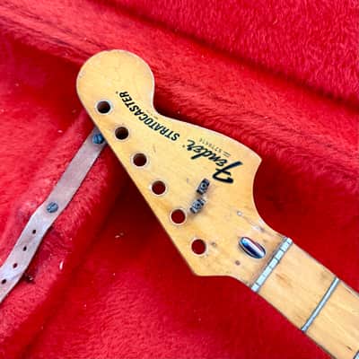 Fender Stratocaster guitar neck 1977 - Maple original vintage USA image 2