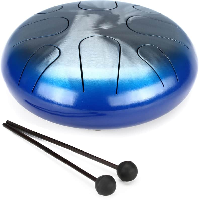 Pearl Awakening Series 8 Note Tongue Drum - G Major Mode - Blue Burst image 1