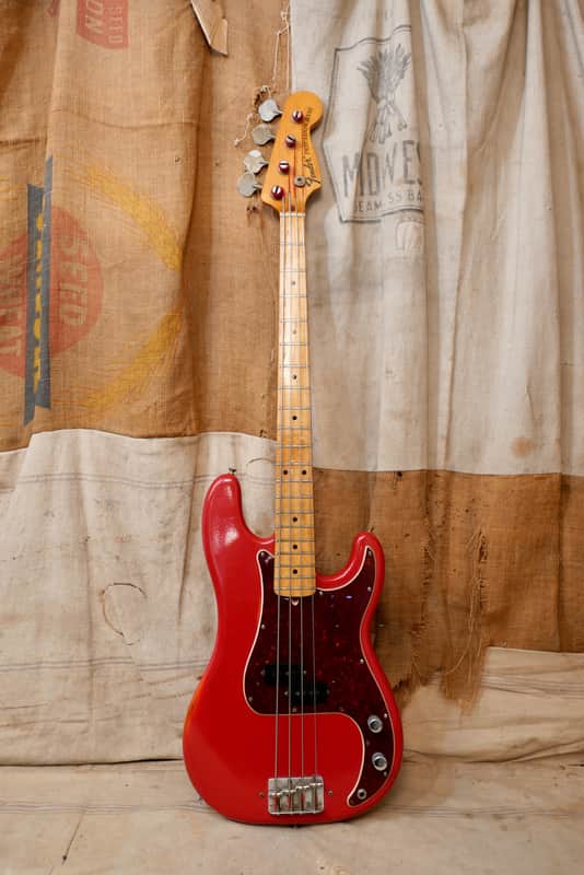 Fender Precision Bass 1971 - Red - Refin image 1