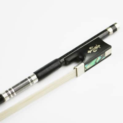 New 4/4 Carbon Fiber Violin Bow, Checkered Grain Pattern image 2