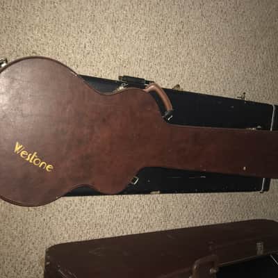 Westone Thunder 3 b 4 string bass guitar neck through 1986 black stain image 10