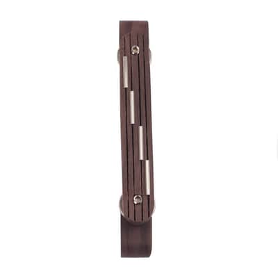 Mandolin Rosewood Archtop Bridge with Nickle Saddles Height Adjustable Compensated Bridge image 5