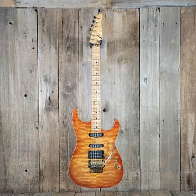 Tom Anderson Drop Top One of Two with Redwood Body 1991 - Honeyburst image 2