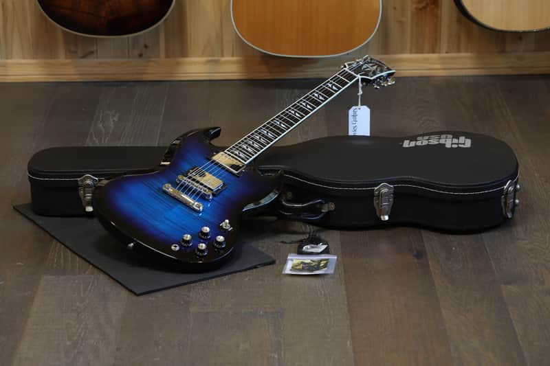 2001 Gibson SG Supreme Electric Guitar Figured Midnight Burst + OHSC