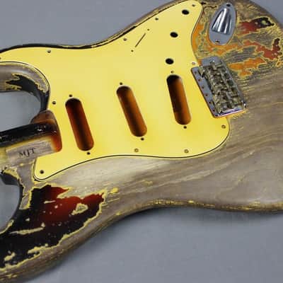 MJT Official Custom Order Vintage Aged Nitro Finish Guitar Body by Mark Jenny VTS Sunburst image 2