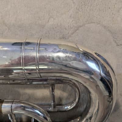 Yamaha YEP-321S Intermediate 4-Valve Euphonium late 70's - 80's - Silver-Plated image 5
