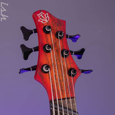 Ibanez BTB866MS 6-String Bass Workshop Brown Topaz Burst Flat image 7