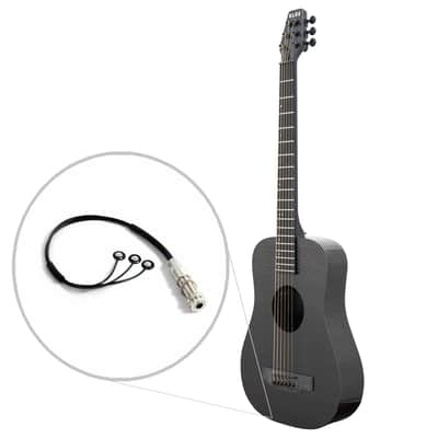 KLOS Full Carbon Travel Guitar - Acoustic-Electric - K&K image 2