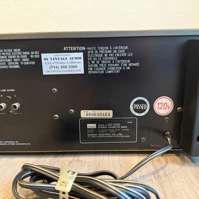 SANSUI SC-2110 Stereo Cassette Deck image 16