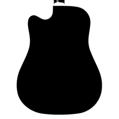 Guild D-140CE Dreadnought Cutaway A/E Guitar - Black - Open Box image 7