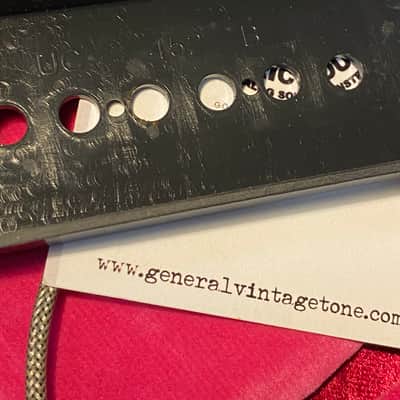 General Vintage Tone 1955 NOS Soapbar P90 pickup set - Scatter wound NOS plain Enameld Old green B image 8