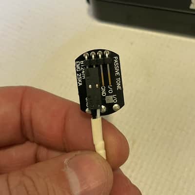 2015 USA Seymour Duncan Dino Cazares 7 String Black Bridge Position Active Humbucker Guitar Pickup & EMG Wiring Pots image 9