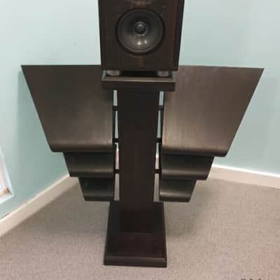 Shun Mook BBC LS3/5a Speakers 1980s - Real Ebony wood image 3