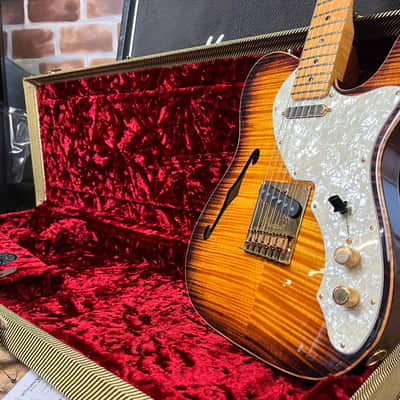 Fender Select Telecaster Thinline 2013 Violin Burst Semi-Hollow Electric Guitar image 16