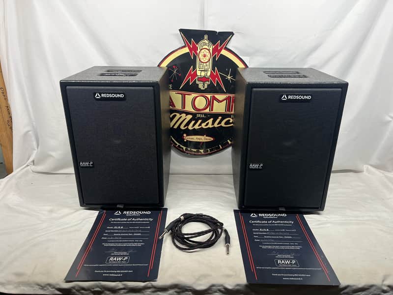 Red Sound Elis.8 Stereo Bundle FR/FR Full Range Flat Response Active and Passive Speaker Cabinets Pair image 1