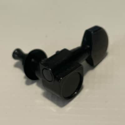 1990's Korean Era Ibanez RG & S Series Black Dual Pin Tuning Pegs Tuners 6 In LIne image 3