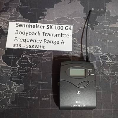 Sennheiser SK 100 G4 Frequency Range A 516 – 558 MHz Bodypack Transmitter image 1