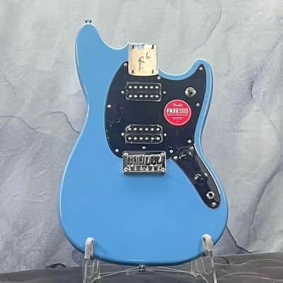 Custom Squier Sonic Mustang HH California Blue image 18
