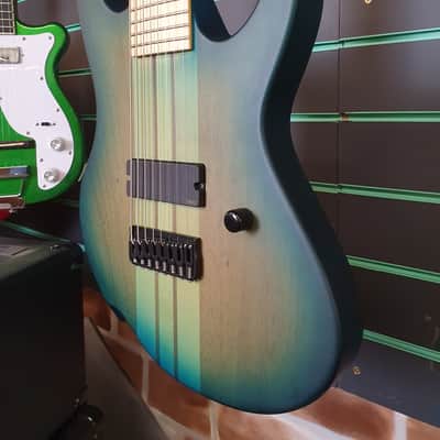 Agile Intrepid Pro 828 Oceanburst 8 String Electric Guitar image 4