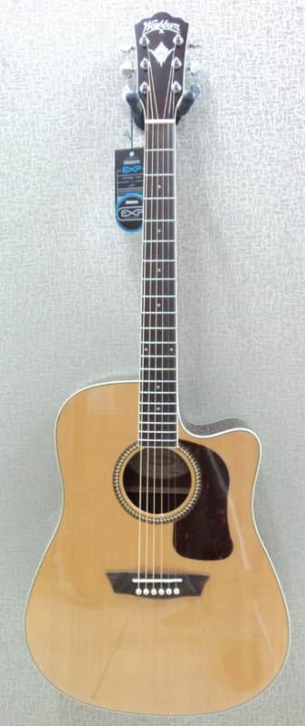 Washburn HD71SCEG-O Solid Cedar Top Dreadnought Acoustic-Electric Guitar image 1