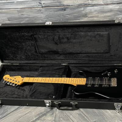 Used Squier by Fender MIJ Bullet HT-1 HSS Guitar with Case- Black image 9